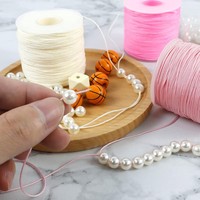 Corde en nylon 1.5mm X100M, fil de perles en nylon pour la fabrication de bijoux, carillon éolien en macramé, bricolage