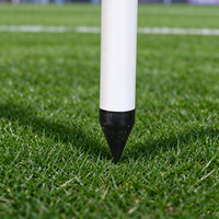 Poteau de coin de football professionnel de 1,5 m, tige lisse, pointe de sol en ABS, marqueur de limite de terrain de football portable et mobile, facile à déplacer