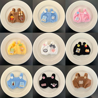 Vêtements de poupée mignons de 10 cm, salopette DIY pour poupée Labubu, mini pantalon à bretelles en jean pour accessoires de vêtements de poupée en peluche