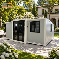 Nouvelle conception de maison conteneur préfabriquée extensible de 40 pieds ou 20 pieds, 1, 2, 3 ou 4 chambres, maison mobile de luxe en vente