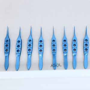 Fórceps de tejido médico Bishop Harmons con fórceps de vendaje de dientes estándar 1x2 <span class=keywords><strong>instrumentos</strong></span> quirúrgicos - Product Image 6