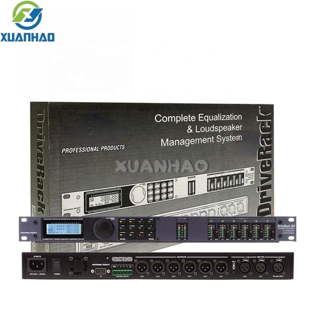 DriveRack 260 Professional 2 in 6 Out DSP Karaoke Audio Processor Metal Construction Rack Mount for Church Equipment