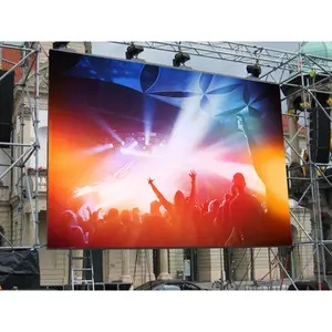 Ledwall Outdoor P 3.91 391 Hd Led Display System Church Public Backdrops 4X3-12 Panels Video Wall Screen