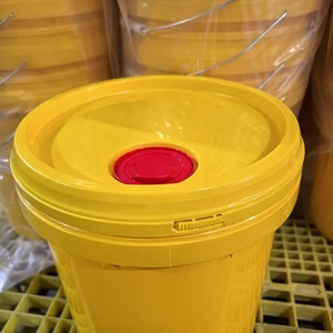 Bán Buôn Cấp Thực Phẩm Dày Vòng Thùng Rỗng Nhựa Sơn Xô Container Sản Xuất Với Xử Lý Có Nắp Đậy - Product Image 4