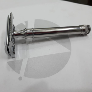 Maquinilla de afeitar de doble filo, maquinilla de afeitar de seguridad de Color cromado con doble borde - Product Image 2