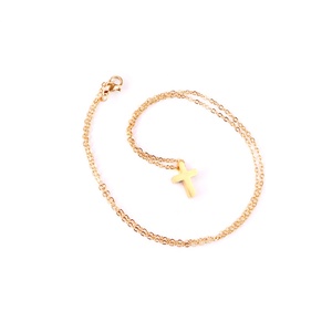 Collar de Moda Personalizado, Chapado en Oro de 18K, con Colgante de Cruz de Acero Inoxidable, Joyería para Mujer - Product Image 5