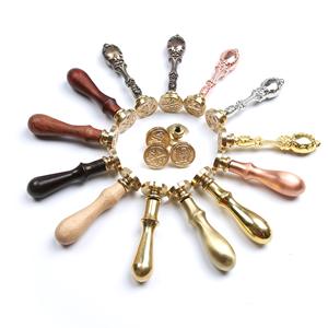 Старинный винтажный набор штампа с восковой печатью на заказ с гравировкой латунной головкой для свадебных конвертов и офисного декора из бумаги - Product Image 1