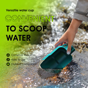 Kind Customized 800ml Silicone Pet Drinking Bottle Portable Outdoor Water Feeder for Dogs Travel Pet Trolley - Product Image 1