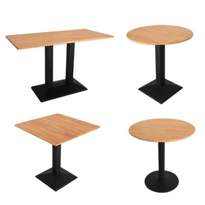 XY en basit restoran masa restoran mobilya yuvarlak yemek masası seti masa ahşap yemek masası setleri - Product Image 4