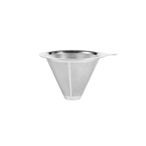Reusable Double Layer 304 Stainless Steel <b>Coffee</b> <b>Filter</b> Holder Pour Over <b>Coffees</b> Dripper Mesh <b>Coffee</b> Tea <b>Filter</b> Basket Tools - Product Image 1