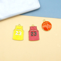 10 pièces de breloques pendentifs DIY à l'effigie de personnages de dessins animés japonais, uniformes de basket-ball pour garçons, pour la fabrication de colliers, porte-clés et accessoires de bijouterie