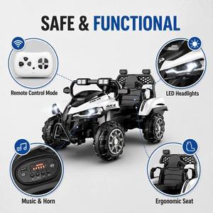 Véhicule tout-terrain électrique pour enfants, voiture à pédales pour garçons et filles, jouet pour le plaisir en plein air, <span class=keywords><strong>quad</strong></span> ATV avec absorption des chocs et lecteur de musique - Product Image 4