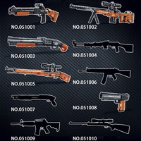 Fusil d'assaut Mork AK47, mitrailleuse, fusil de précision M4, blocs de construction, jouets militaires, modèle d'armes à feu, série mécanique