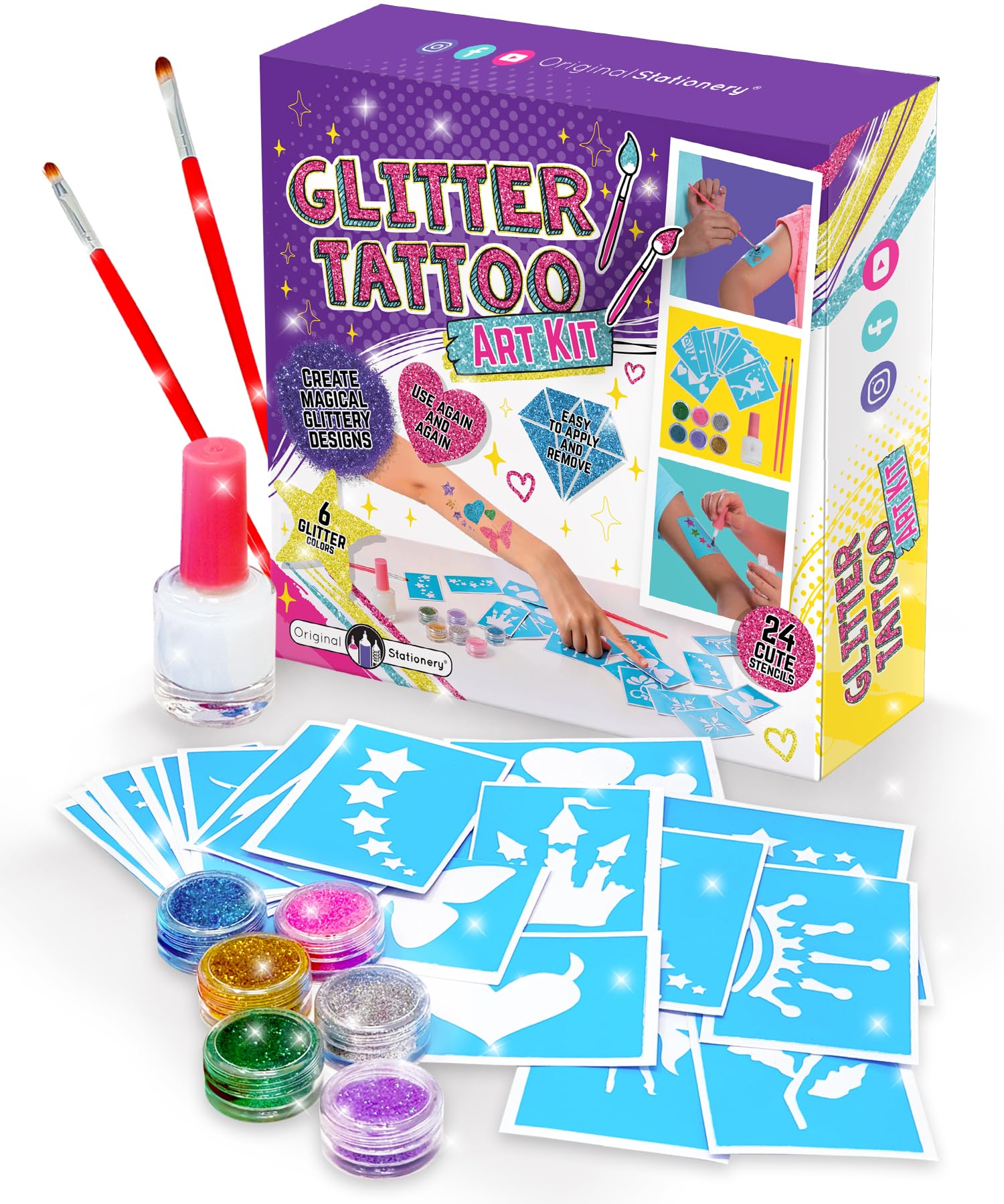 Pack de 40 Tatuajes Temporales Animados para Niños – Smilefun | Meses sin interés Pack de 40 Tatuajes Temporales Animados para Niños – Smilefun | Meses sin interés