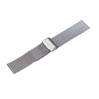 Nouveau printemps et été fines paillettes milanaise blé serpent motif 1.0mm épais sangle maille acier inoxydable sangle sangle à dégagement rapide