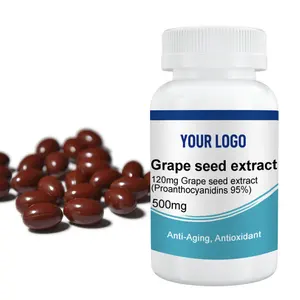 Wholesale organic grape seed extract capsule from Integrity supplier grape seed extract softgel