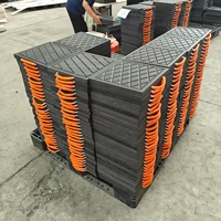 Coussinet de support de pied de grue UHMWPE robuste de 30 tonnes Coussinets de niveau de remorque Feuilles de plastique pour tampon de stabilisateur Utilisation robuste