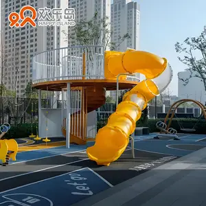 商业游乐设备定制设计幼儿园塑料滑梯彩色儿童户外玩具大型游乐场公园