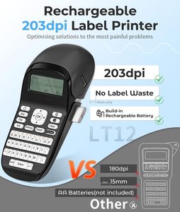 Phomemo LT12 mini xách tay truyền nhiệt máy in nhãn có thể sạc lại Bàn Phím cầm tay để in nhãn - Product Image 2