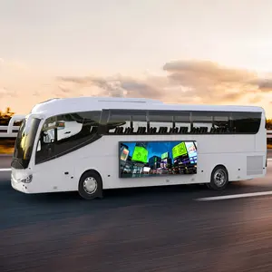 192x768mm mobil reklam ekranı otobüs reklam ekranı dijital tabela ve otobüs araba reklamları için led ekran GPS tam renkli