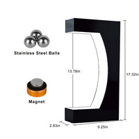 YAGELI Soporte Flotante Transparente Moderno Personalizado para Zapatos, Lujoso Soporte Giratorio 360° para Zapatillas con Levitación Magnética Acrílica para Color
