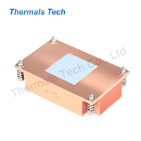 Refroidisseur de CPU 1U dissipateur de chaleur en cuivre avec ventilateur de refroidissement passif