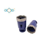 Foret diamanté brasé sous vide, scie cloche à filetage M14 pour le perçage du marbre, de la pierre et des carreaux