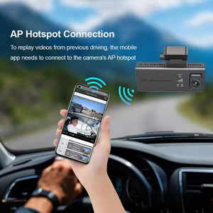 LS tầm nhìn 4K WIFI GPS ống kính kép Dash Cam 4K Video Recorder Đen Car DVR Front & Rear View CCTV Dashcam & hộp đen - Product Image 4