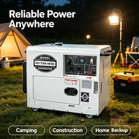 Générateur diesel super silencieux 10 kW 12,5 kVA sur roues, portable, triphasé avec ATS et démarrage électrique pour alimentation de secours pour ferme et atelier, certifié CE