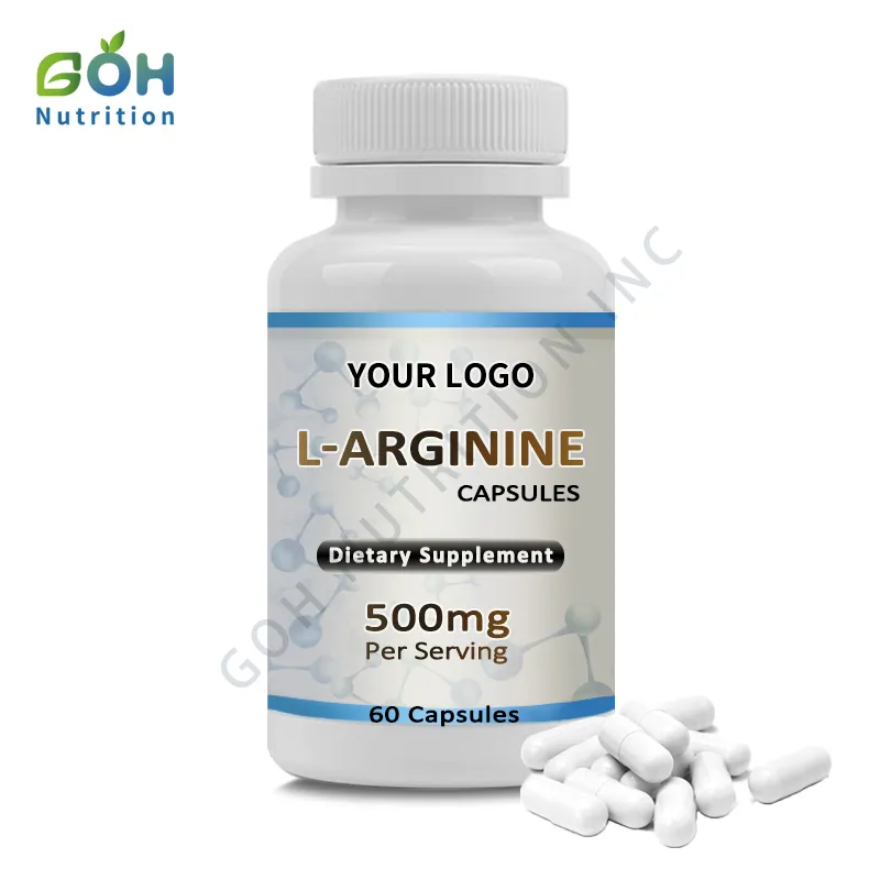 GOH OEM निजी लेबल अमीनो एसिड पूरक एल-Arginine कैप्सूल एल Arginine कैप्सूल