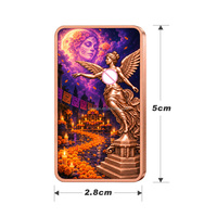 Barre de cuivre commémorative de collection, 1 once, en cuivre fin .999, avec impression UV en relief, motif Déesse ailée d'Halloween