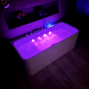 Vendita calda di Design moderno Freestanding acrilico Spa vasca da bagno Hotel uso idromassaggio <span class=keywords><strong>jacuzzi</strong></span> con aria di ozono idromassaggio - Product Image 2