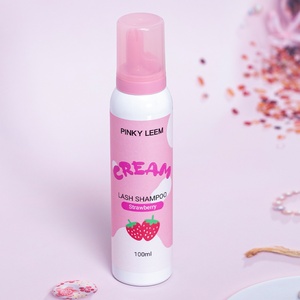 PInky Leem Personnalisez votre logo Shampooing pour cils Doux Nettoyant pour cils et sourcils en crème fouettée Shampooing pour cils à la fraise - Product Image 5