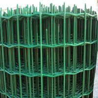 Clôture en fil métallique Euro enduit de PVC, respectueuse de l'environnement, traitée chimiquement sous pression, rouleau de clôture de jardin à vendre