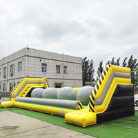 Terrain de jeux gonflable balle sautante essuyer les jeux de balle d'obstacle jeux de cours balles rebondissantes pour les installations de divertissement