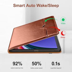 Pour Samsung Galaxy Tab S9 11 "Case <span class=keywords><strong>2023</strong></span> Release, housse de support Folio en cuir de qualité supérieure avec support S-Pen, veille/réveil automatique - Product Image 4