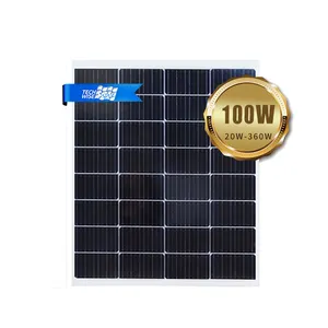 高品质OEM光伏模块聚单可选单聚太阳能电池板20w 30w 40w 50w 60w 80w 100W