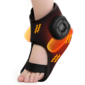 <span class=keywords><strong>Ceinture</strong></span> <span class=keywords><strong>de</strong></span> massage chauffante électrique sans fil à pression d'air vibrante pour cheville, rechargeable par USB, avec compression chaude pour les pieds - Product Image 1