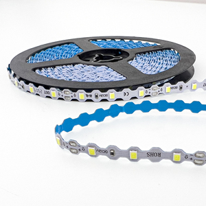 Bande LED <span class=keywords><strong>flexible</strong></span> IP54 PCB 6,5 mm SMD 2835, 60 LED par mètre, en forme de S, 12 V CC pour lettres lumineuses et logos illuminés - Product Image 1