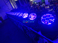 Mini projecteur de scène à tête mobile LED 7x40W avec zoom, faisceau réglable 8-58°, mélange de couleurs RGBW, contrôle DMX512, IRC 90, 37800 Lumens