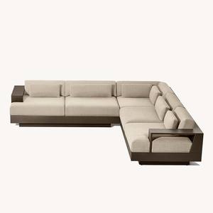 Ensemble de canapés sectionnels à cadre en aluminium pour jardin extérieur imperméable pour meubles de terrasse de cour et d'hôtel - Product Image 2