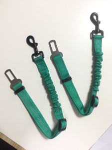 Sabuk Pengaman Mobil Anjing Universal Mewah dengan Tali Pola Solid Ramah Lingkungan Bahan Nylon Bungee Buffer - Product Image 6