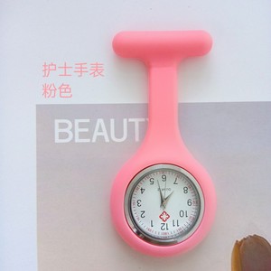Regalo médico, varios colores, correa de silicona suave redonda, para el pecho con Clip Pin, reloj de medicina, reloj colgante de enfermería para enfermeras, médicos - Product Image 1