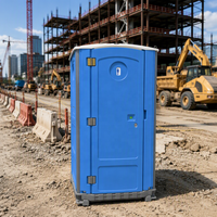 Toilettes mobiles en Chine, directement de l'usine, cabine de toilettes portable avec lavabo pour chantier de construction