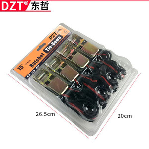 สายรัดไนลอนสีส้ม Dzt Dongzhe พร้อมตะขอสำหรับขนส่งและบรรทุกสินค้า รุ่น 9031 - Product Image 4