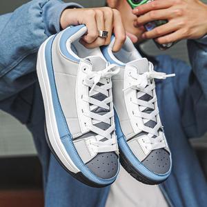 Chaussures pour hommes Automne Hiver 2025 Grande taille 45 Chaussures de sport en cuir Décontractées Rehaussantes Tendance Polyvalentes Chaussures à plateforme - Product Image 2