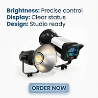 Nouvelle lampe vidéo LED portable 300W, 2800-6800K, à intensité variable continue, monture Bowens, éclairage de studio pour photographie et vidéo