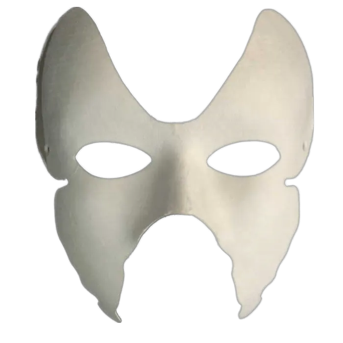 Black Lace Bat Design Transparent Halloween Masquerade Party Carnival Ball Mask