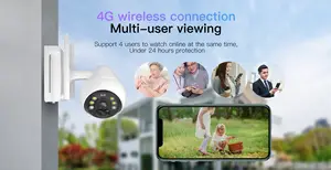 Camera 4G Pin 10000 MAh Hệ Thống An Ninh Gia Đình Camera CCTV Camera Ngoài Trời LTE Chạy Bằng Năng Lượng Mặt Trời Có Mái Vòm Tốc Độ Cao