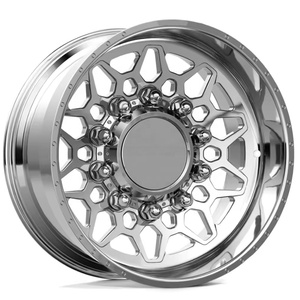 Rines Forjados LZT-2763 Pulidos 7N28 COVERT CCBR de 20, 22, 24 y 26 Pulgadas 8x170 para F350, F550, Silverado 2500HD, F250, Sierra 2500HD, F450 - Product Image 5